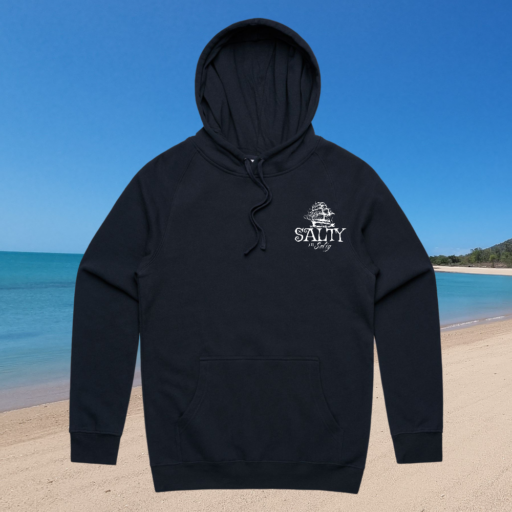 Salty not Salty Ship hoodie (dark)