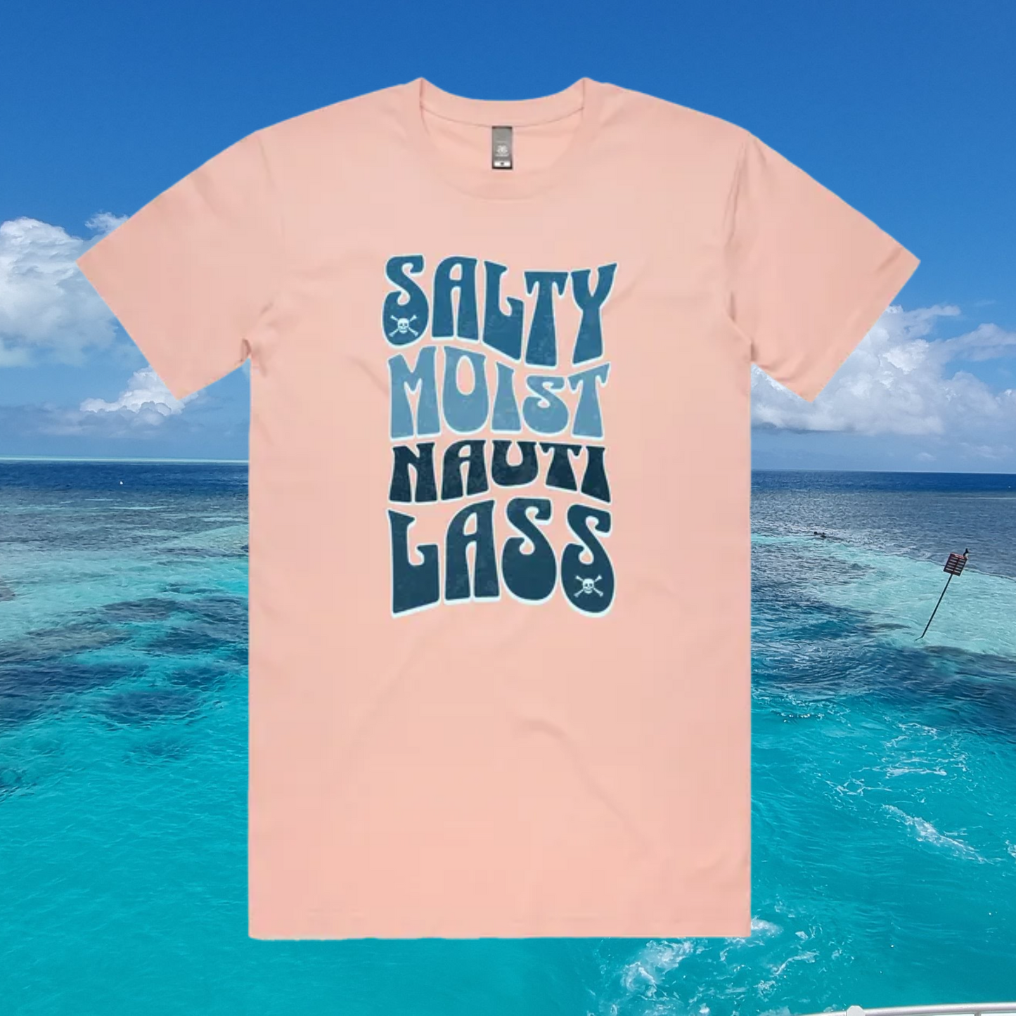 Salty Moist tee - front
