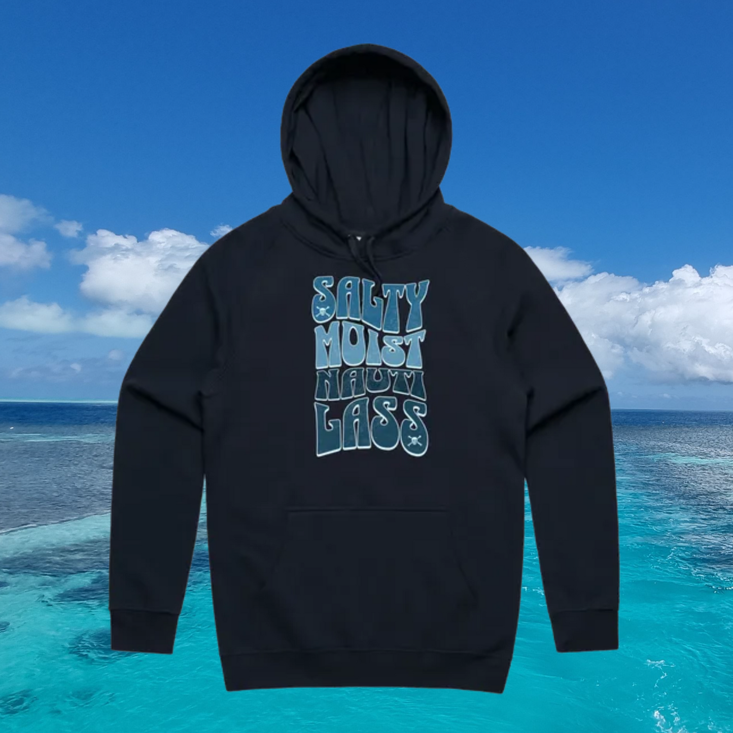 Salty Moist hoodie - front