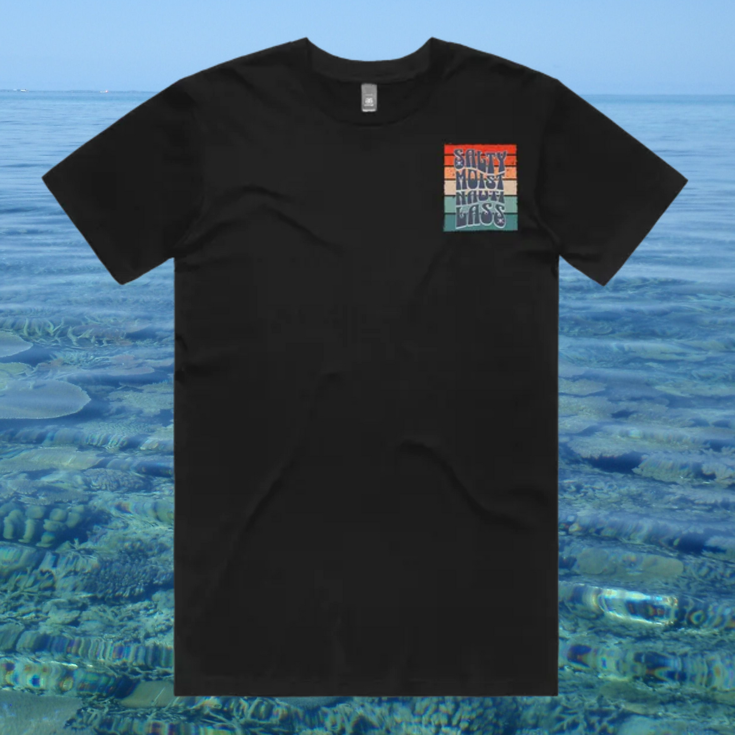 Salty Moist tee (stripes)