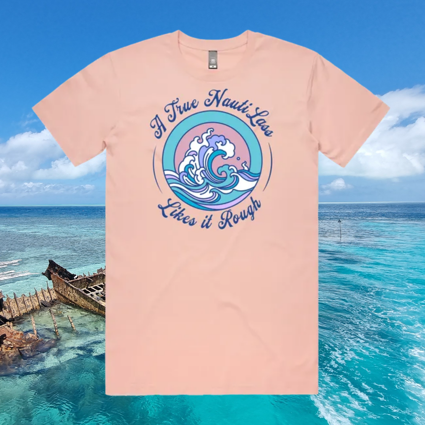 True Nauti Lass tee - front