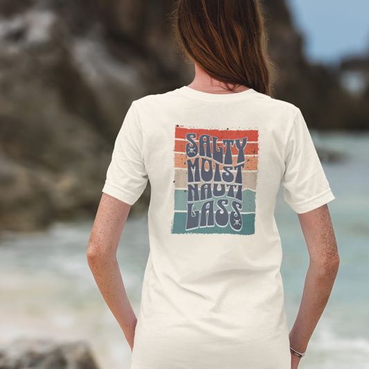 Salty Moist tee (stripes)