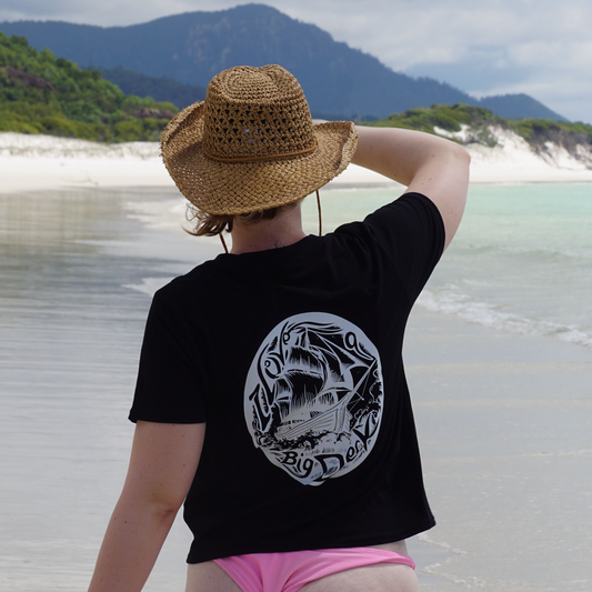 I Love a Big Deck tee (dark)
