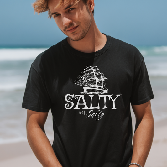 Salty not Salty ship tee (dark)