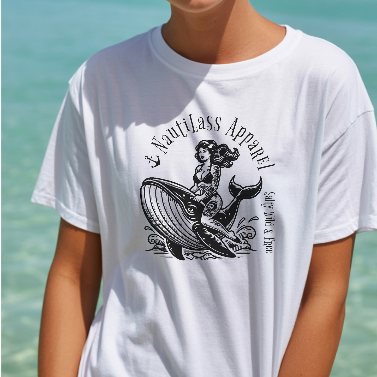 Salty Wild & Free tee - front