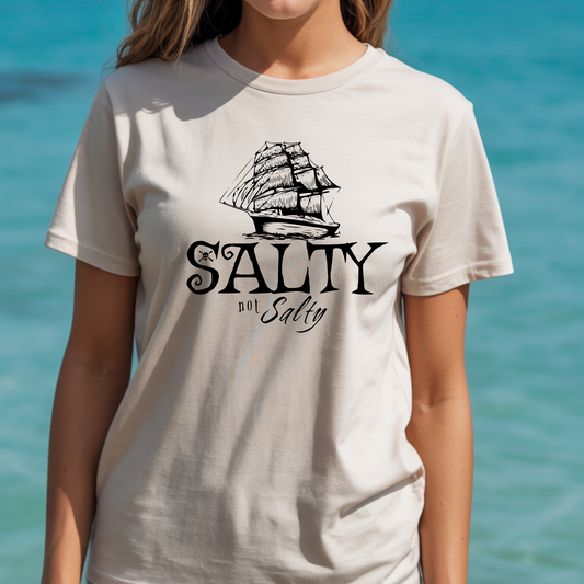 Salty not Salty Ship tee -front