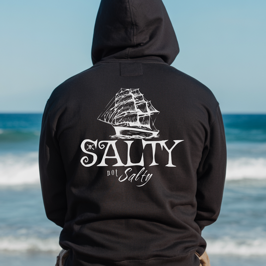 Salty not Salty Ship hoodie (dark)